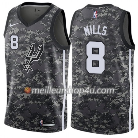 Maillot Basket Homme San Antonio Spurs Patty Mills 8 Nike City Edition Noir Swingman